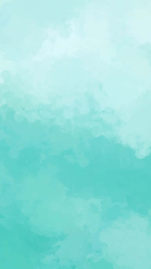 Pastel Teal Watercolor Background Wallpaper
