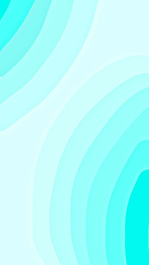 Pastel Teal Waves Background Wallpaper