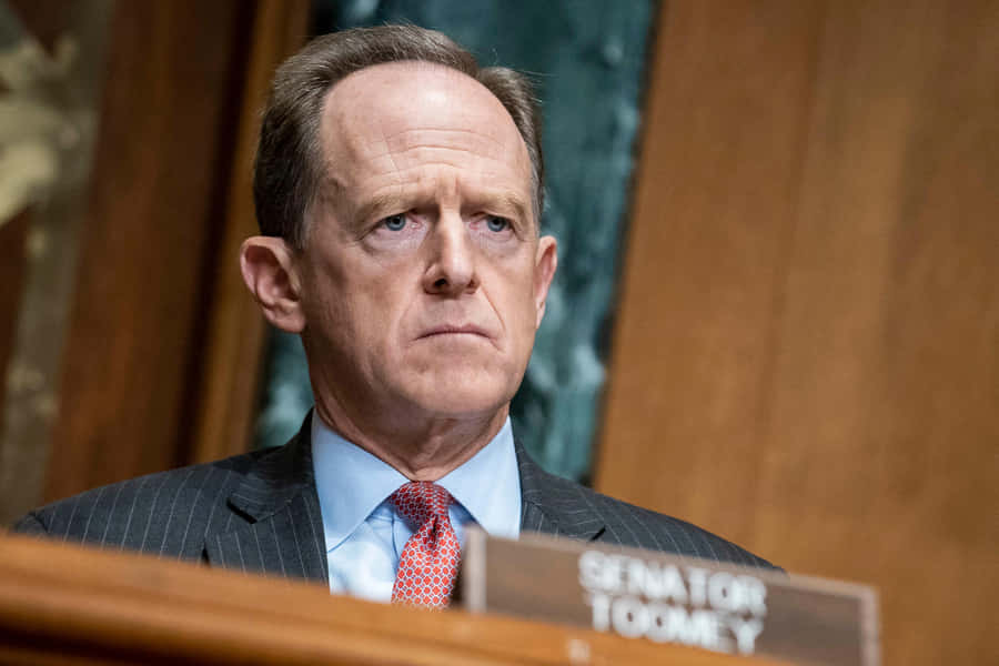 Pat Toomey Sitting In Committee Wallpaper