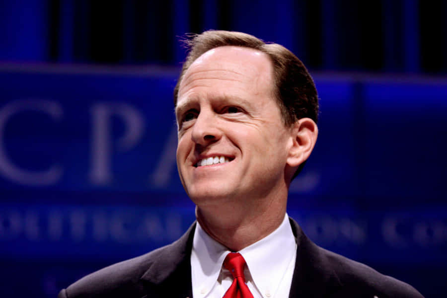 Pat Toomey Smiling At Cpac Wallpaper