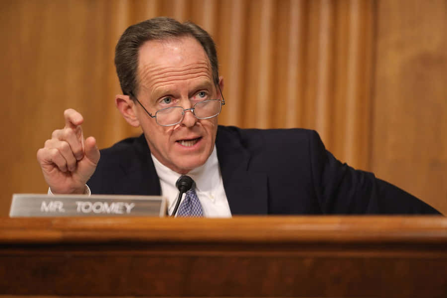 Pat Toomey With Glasses Wallpaper