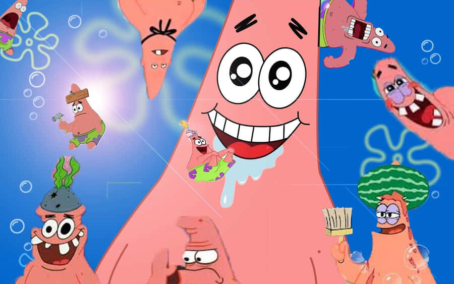 Patrick Aesthetic Goofy Graphic Design Wallpaper