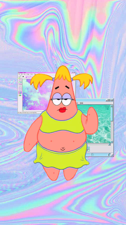 Patrick Star Girl Cartoon Pfp Wallpaper