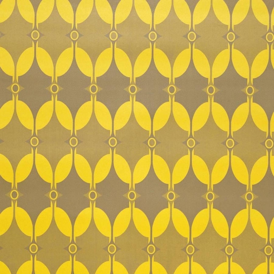 Pattern For Yellow Vintage Aesthetic Design Wallpaper