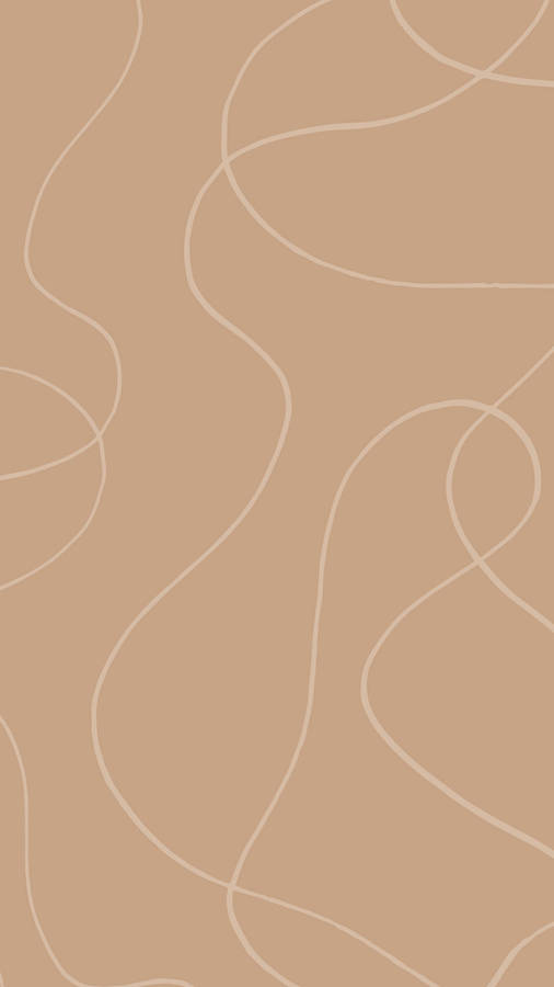 Pattern On A Beige Minimalist Wallpaper