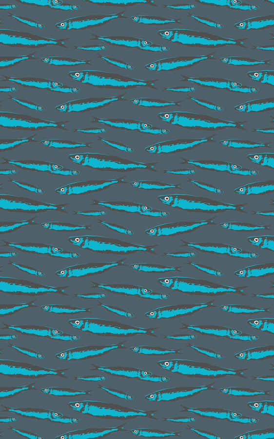 Patterned Sardines Background Wallpaper