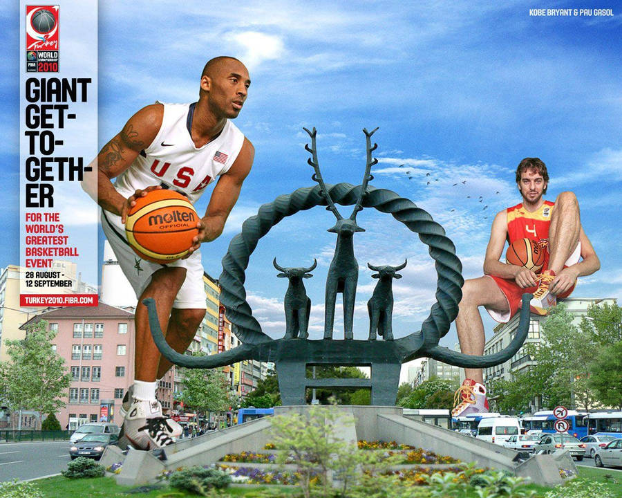 Pau Gasol And Kobe Fiba Wallpaper