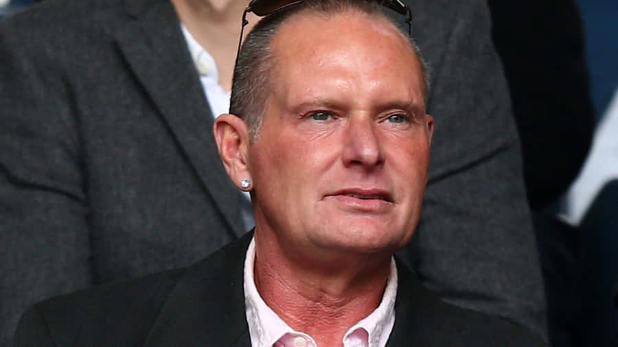Paul Gascoigne In Black Suit Wallpaper