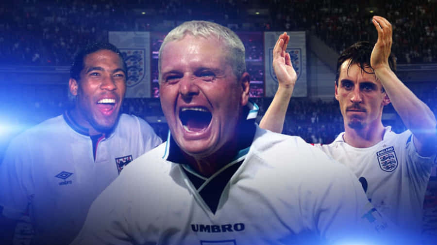 Paul Gascoigne With His Friends Wallpaper