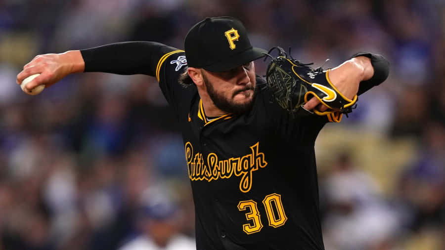 Paul Skenes Pitching Action Wallpaper