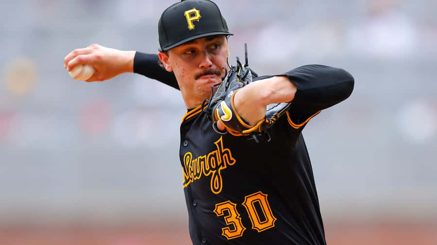 Paul Skenes Pitching Action Wallpaper
