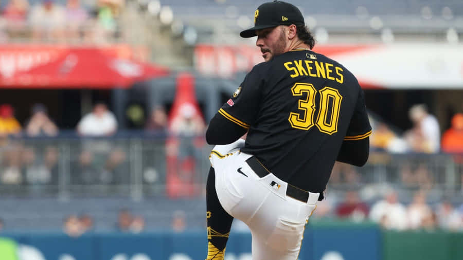 Paul Skenes Pitching Action Wallpaper