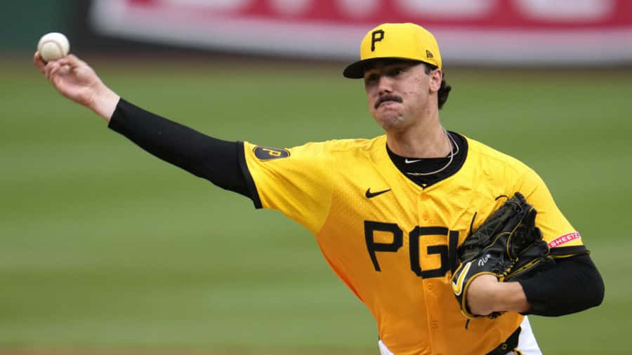 Paul Skenes Pitching Action Wallpaper