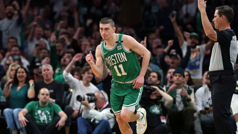 Payton Pritchard Celtics Celebration Wallpaper