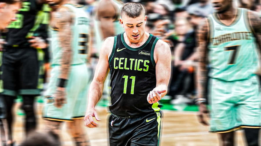 Payton Pritchard Celtics Focus Wallpaper