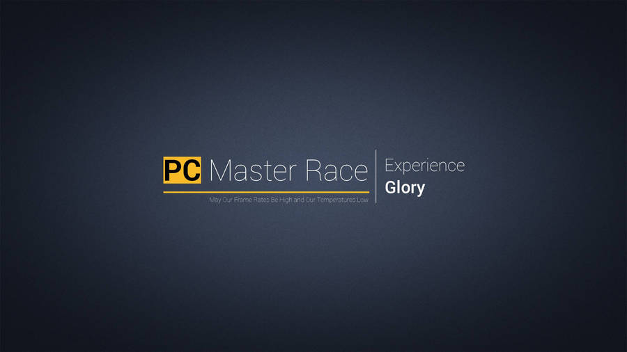 Pc Master Race Dark Gradient Wallpaper