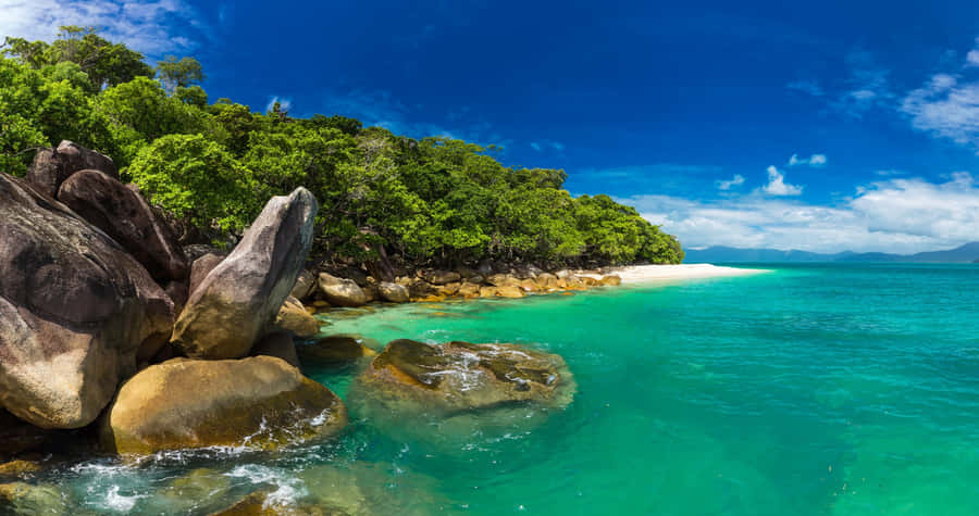 Peaceful Sunrise At Cairns Esplanade, Queensland Wallpaper