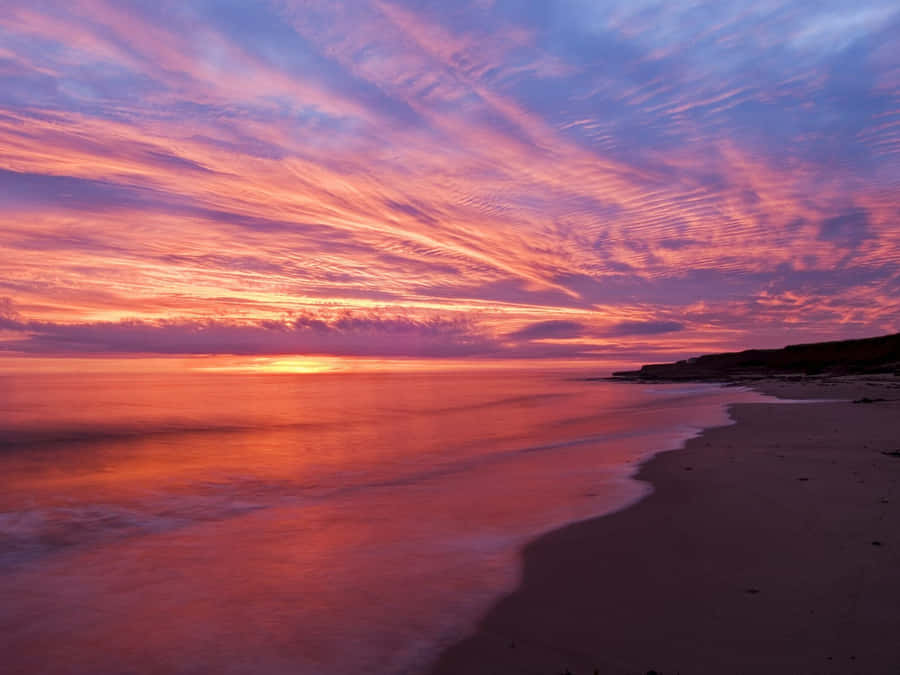 Peaceful Sunset In Charlottetown Wallpaper