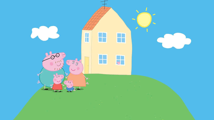 Peppa Pig Family Outdoors Wallpaper