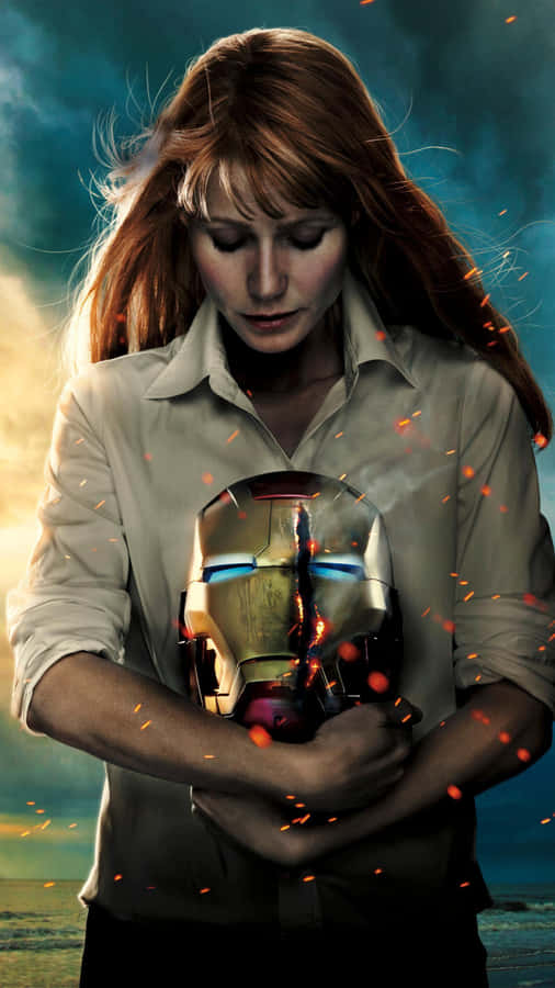 Pepper Potts In Her Rescue Suit Wallpaper
