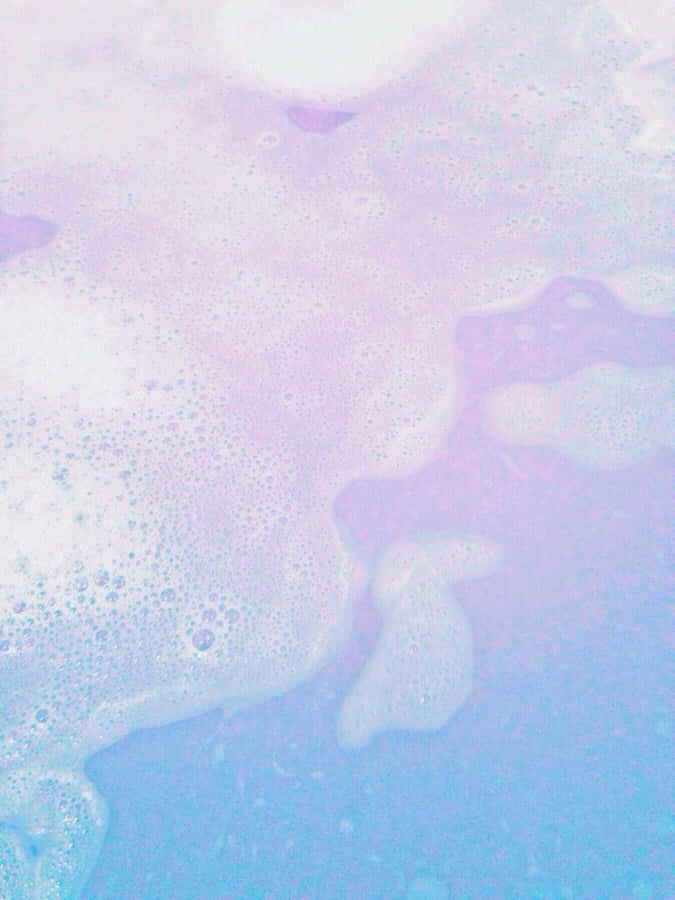 Periwinkle Dreams Foam Texture Wallpaper