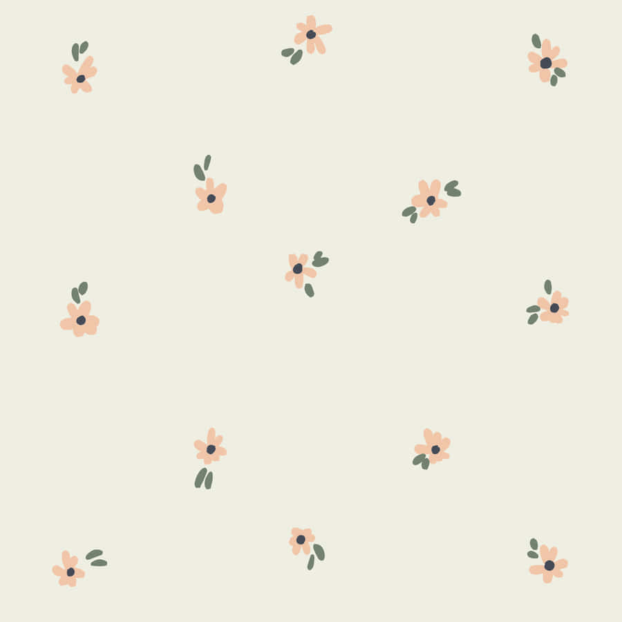 Periwinkle Floral Pattern Background Wallpaper