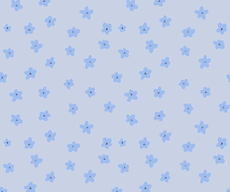 Periwinkle Floral Pattern Background Wallpaper