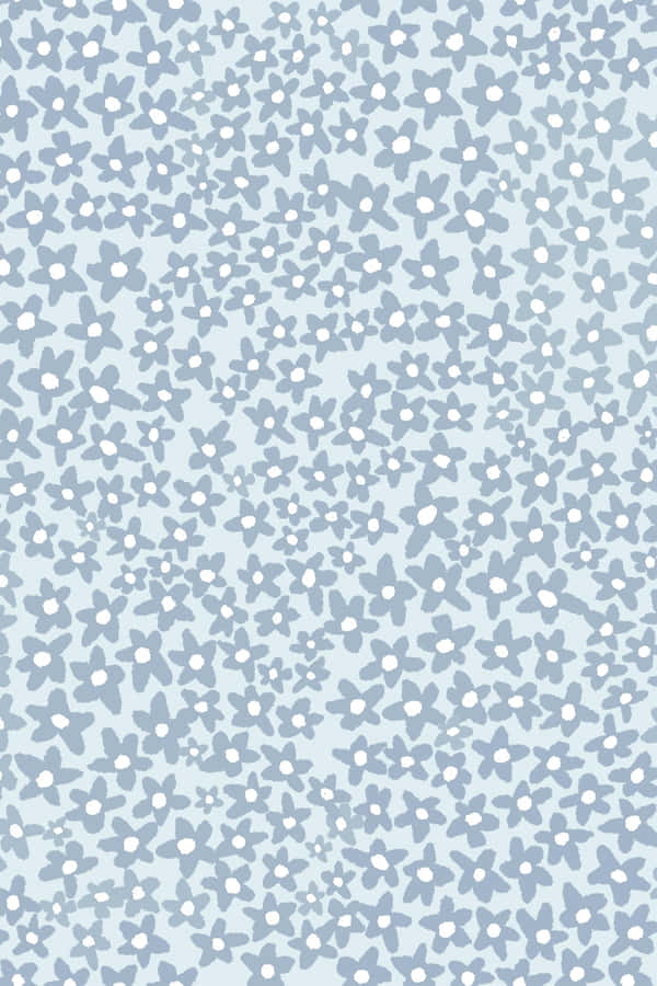 Periwinkle Floral Pattern Background Wallpaper
