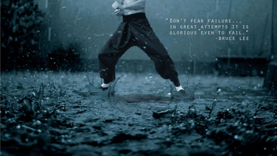 Persistent Training Under The Rain Wallpaper