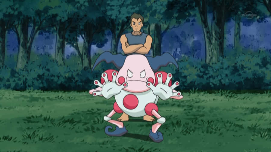 Person Behind Mr Mime Wallpaper