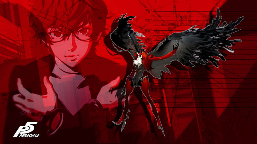 Persona 5 Logo, A Game Logo By Atlus Wallpaper