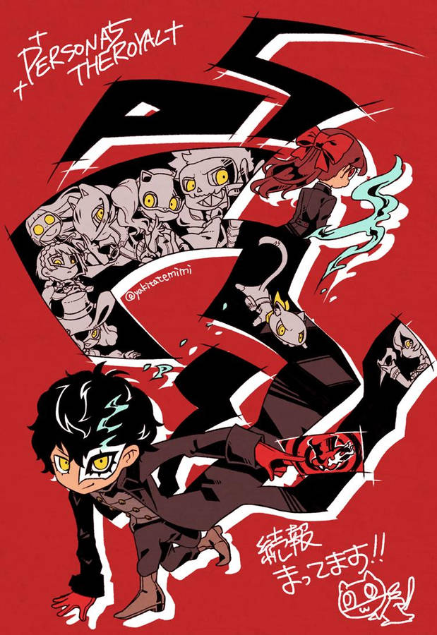 Persona 5 Phone Rem Amamiya Chibi Wallpaper