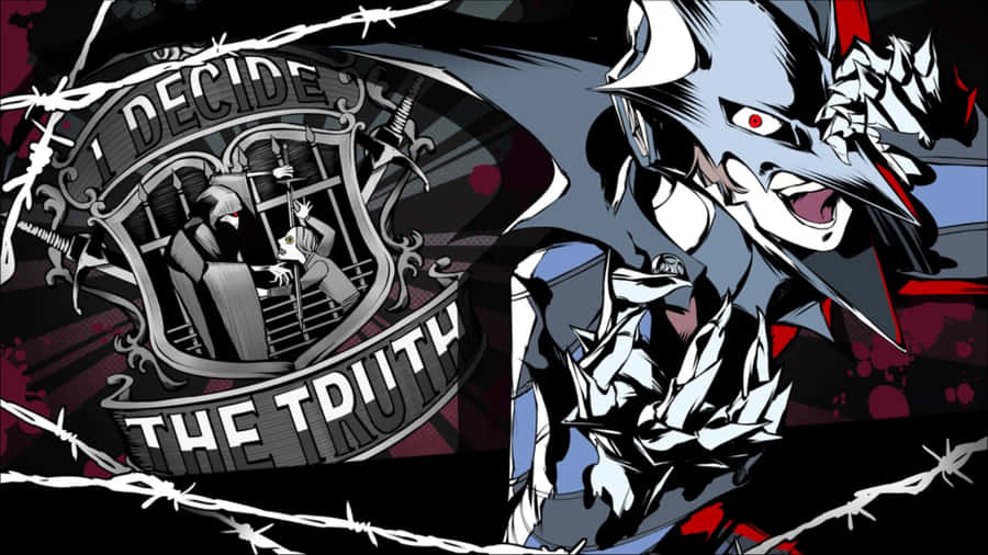 Persona 5 Strikers All-star Team In Action Wallpaper