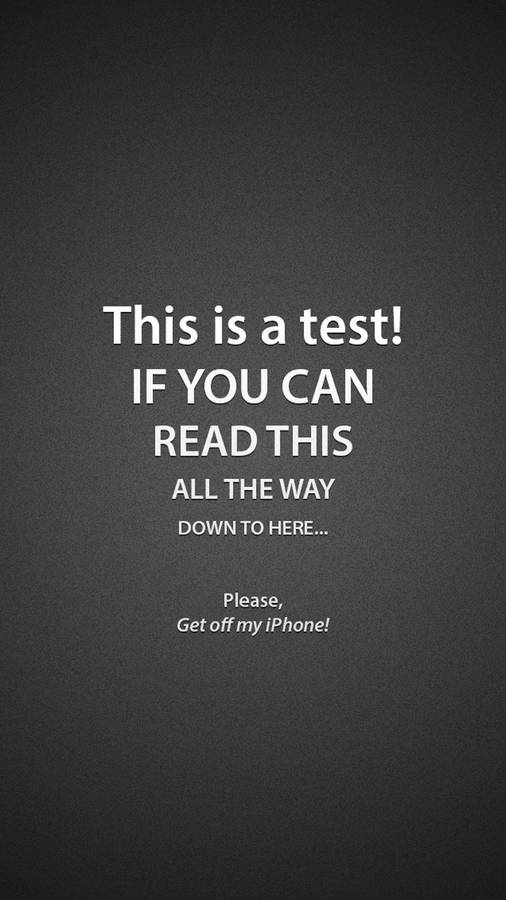 Personalize Your Lock Screen With This Stylish Test Image. Wallpaper