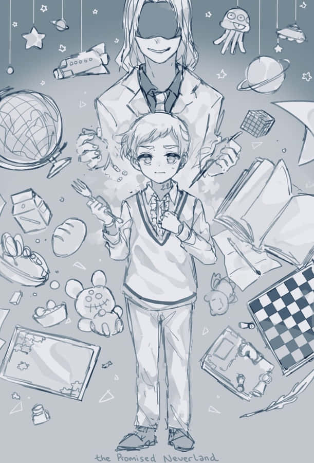 Peter Ratri In The Promised Neverland Wallpaper