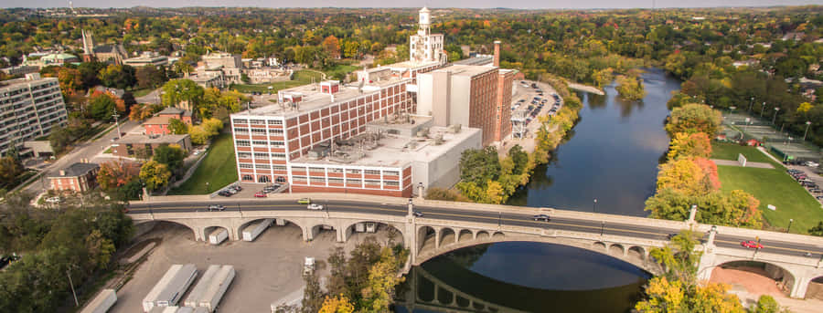 Peterborough Cathedral At Sunset Wallpaper