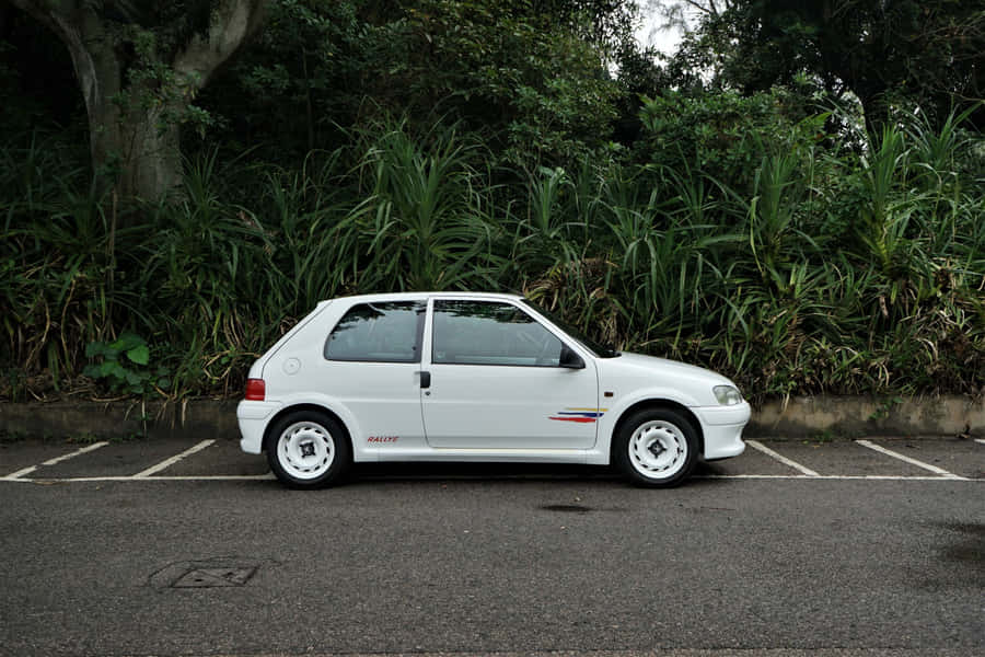 Peugeot106 Rallye Parked Wallpaper