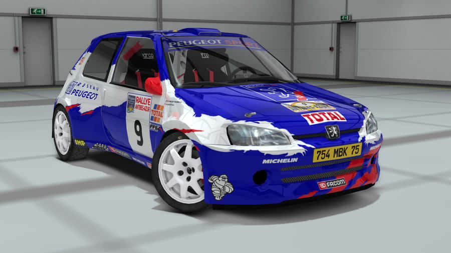 Peugeot106 Rallye Racing Car Wallpaper