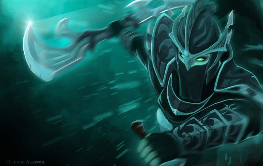 Phantom Assassin Strikes From The Shadows Wallpaper