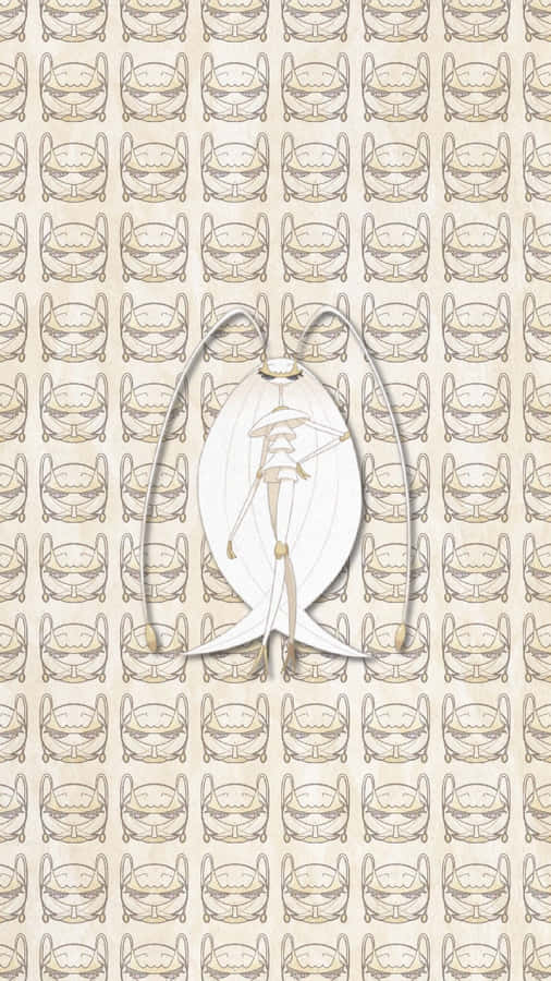 Pheromosa Illustration On Patterned Background Wallpaper