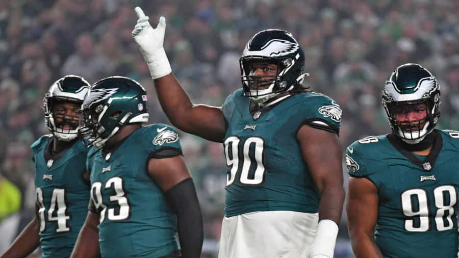 Philadelphia Eagles Defensive Line Game Day Wallpaper