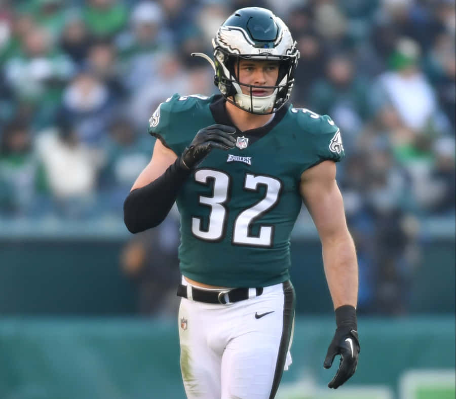 Philadelphia Eagles Player32 On Field Wallpaper