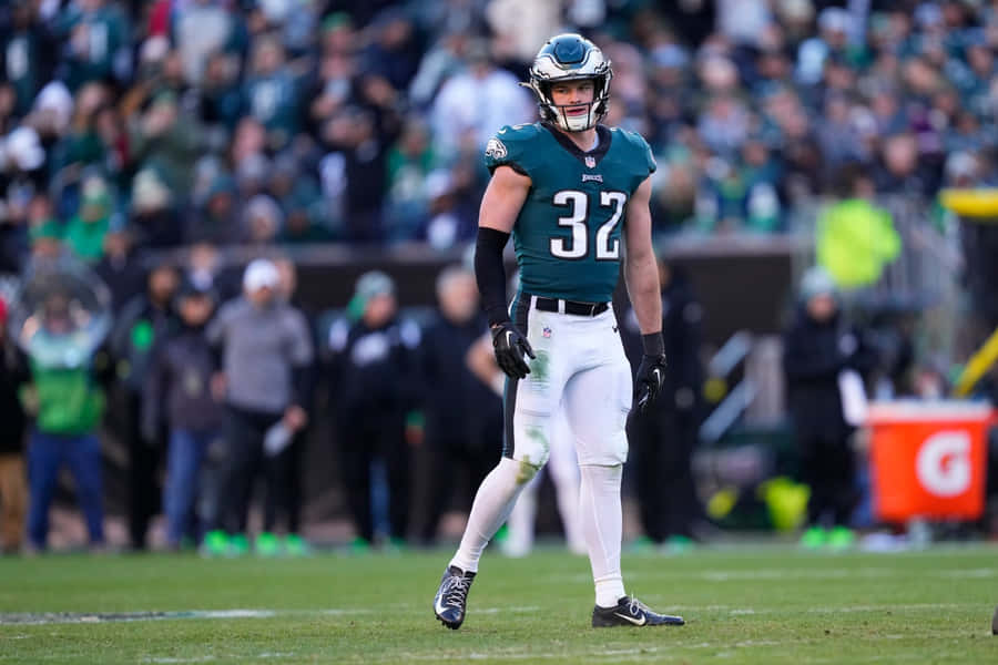 Philadelphia Eagles Player32 On Field Wallpaper
