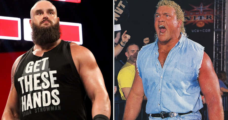 Photo Edit Of Sid Vicious And Braun Strowman Wallpaper