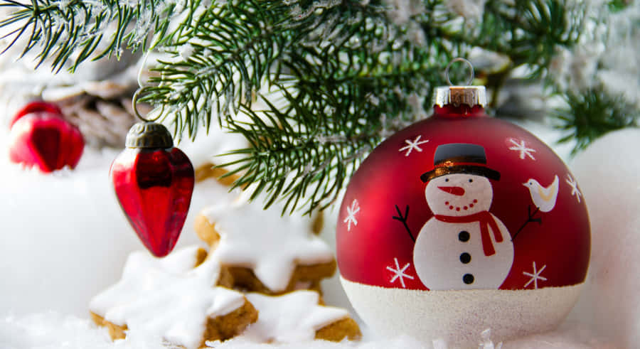 Photography Of Christmas Tree Cool Christmas Bauble Wallpaper