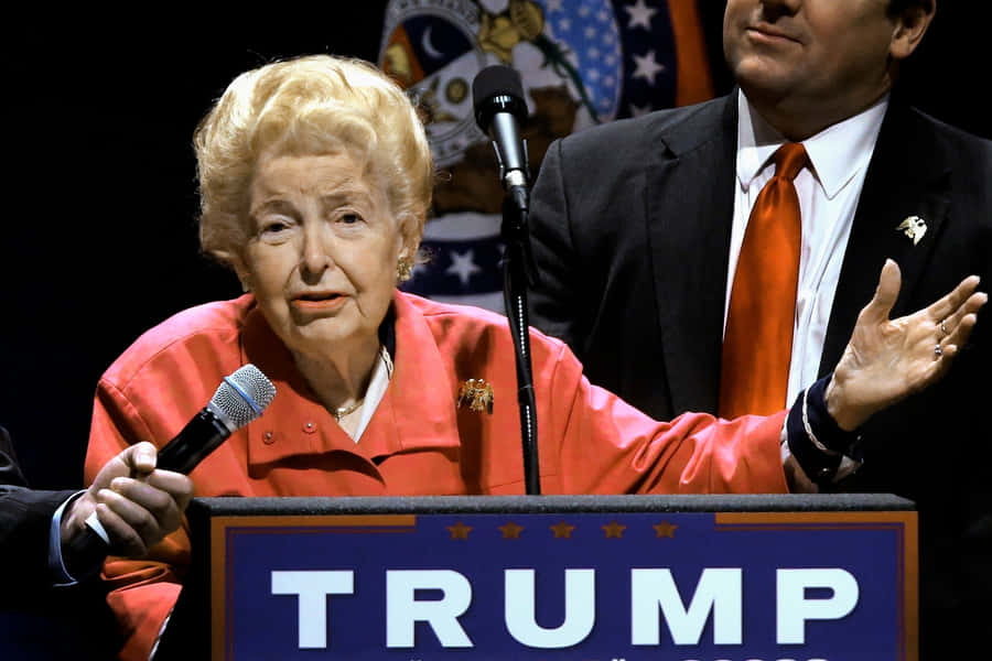 Phyllis Schlafly At Trump Rally Wallpaper