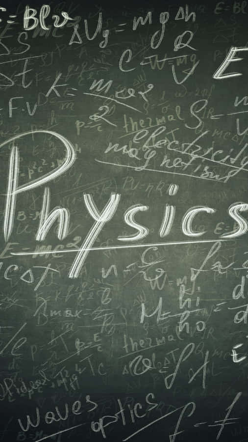 Physics Chalk Chalkboard Wallpaper