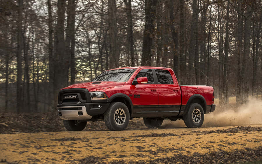 Pickup Truck Red 2017 Ram 1500 Rebel Wallpaper
