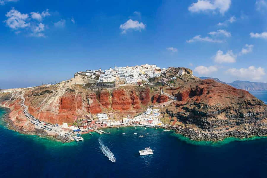 Picturesque Greek Island Escape Wallpaper