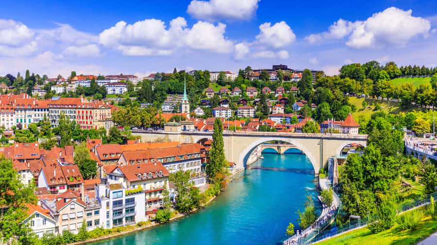 Picturesque View Of Thun, Switzerland Wallpaper